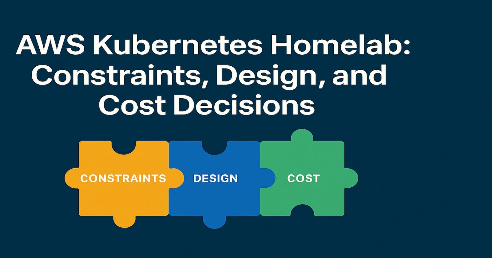 From Goals to Constraints to Costs: Designing a Lean AWS Kubernetes Homelab