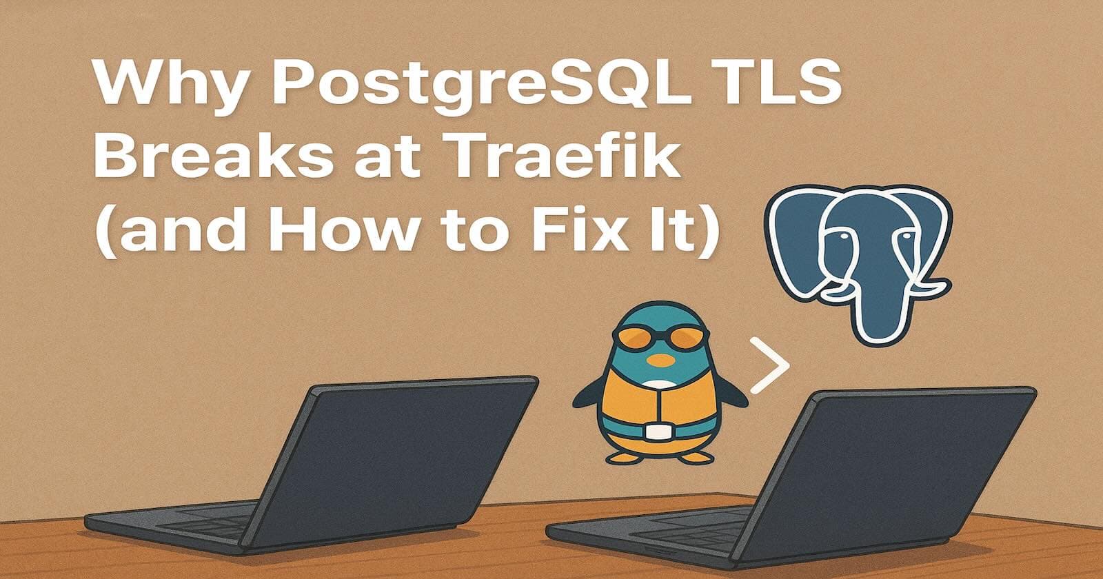Why You Can’t Terminate TLS at Traefik for PostgreSQL (and What to Do Instead)